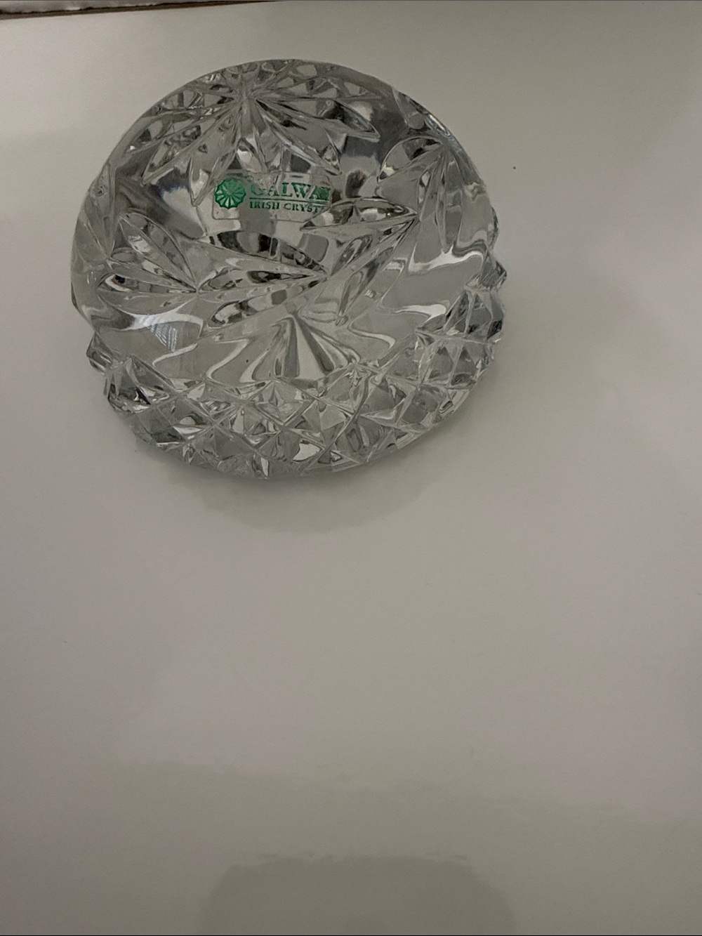Galway Irish Crystal Cut Paperweight -